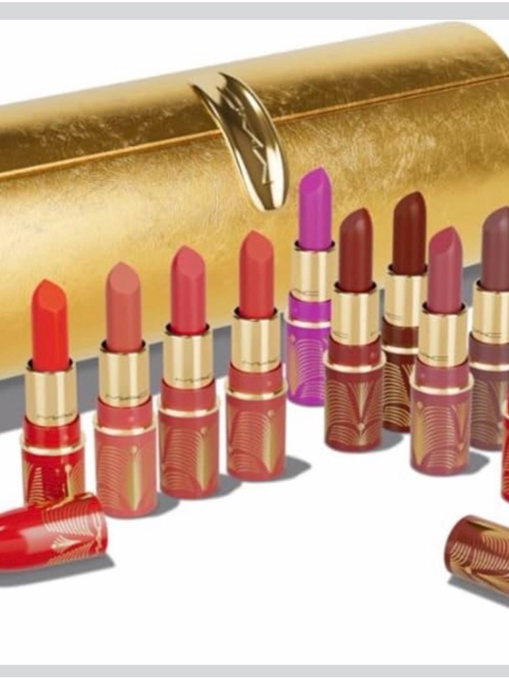 MAC Cosmetics 12 Lipstick Collection — Red, Coral, Pink, Mauve, Purple